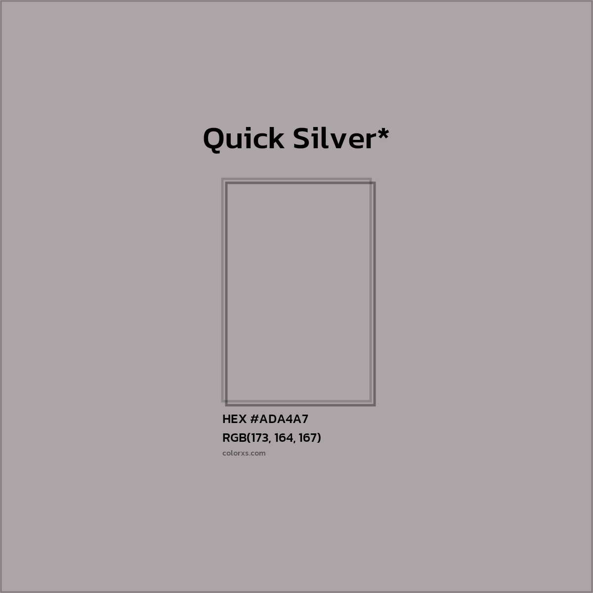 HEX #ADA4A7 Color Name, Color Code, Palettes, Similar Paints, Images