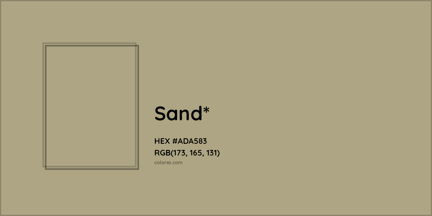 HEX #ADA583 Color Name, Color Code, Palettes, Similar Paints, Images
