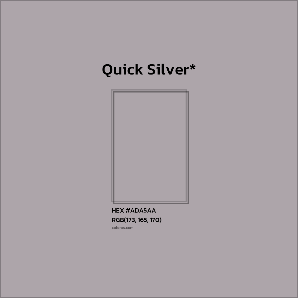 HEX #ADA5AA Color Name, Color Code, Palettes, Similar Paints, Images