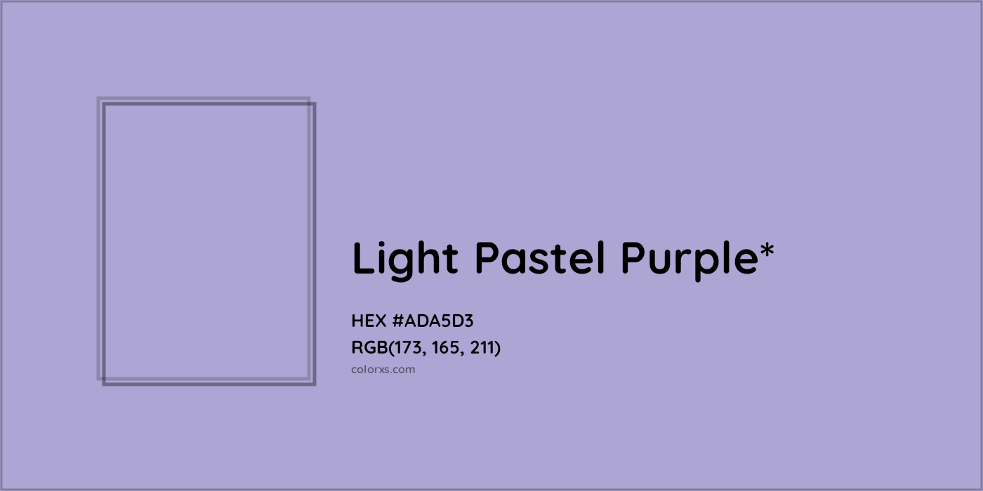 HEX #ADA5D3 Color Name, Color Code, Palettes, Similar Paints, Images
