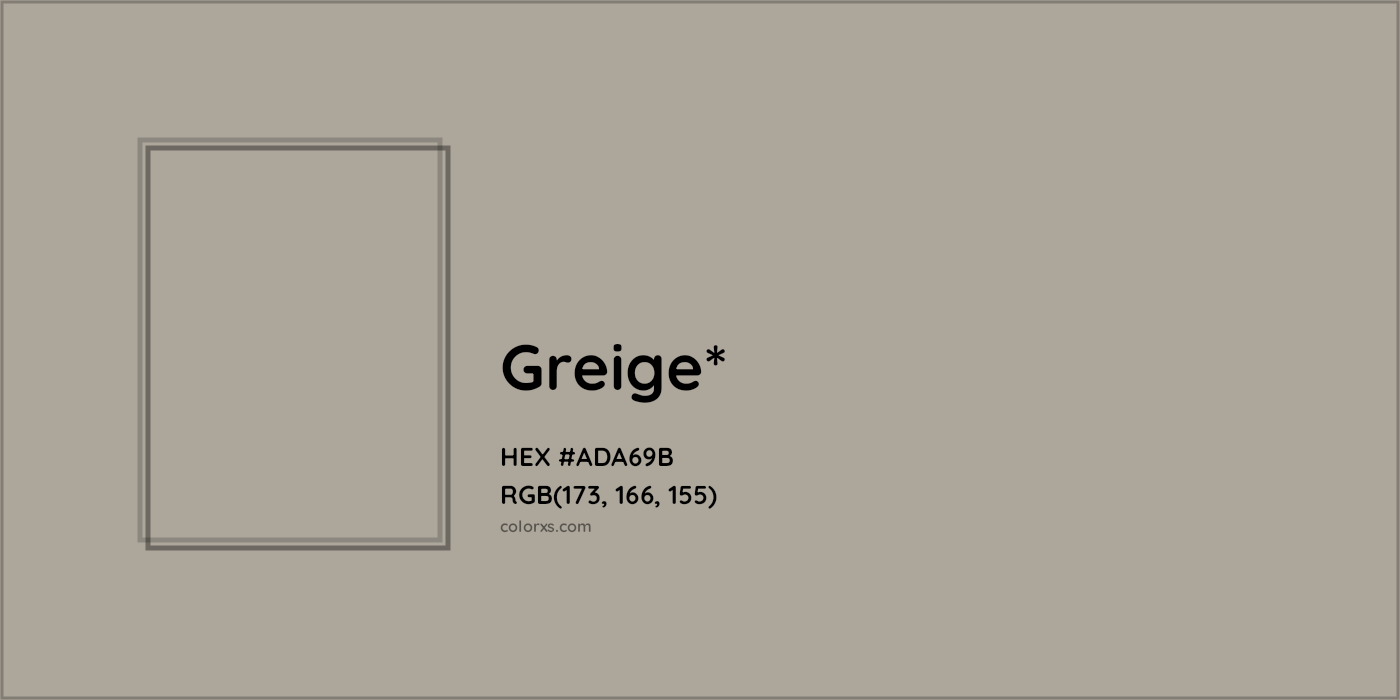 HEX #ADA69B Color Name, Color Code, Palettes, Similar Paints, Images