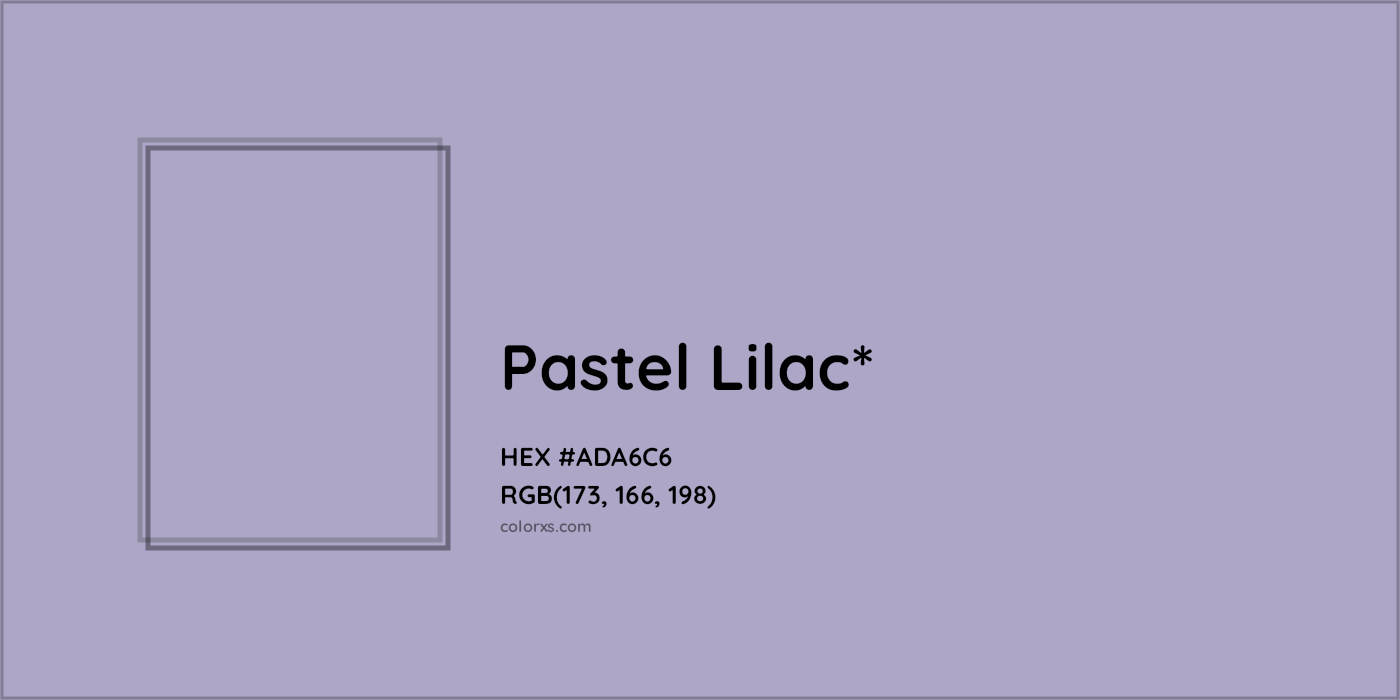 HEX #ADA6C6 Color Name, Color Code, Palettes, Similar Paints, Images