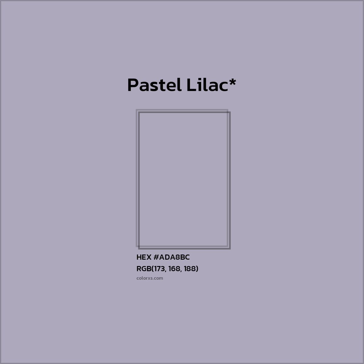 HEX #ADA8BC Color Name, Color Code, Palettes, Similar Paints, Images