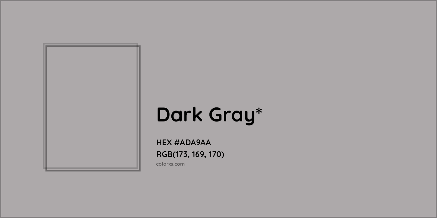 HEX #ADA9AA Color Name, Color Code, Palettes, Similar Paints, Images