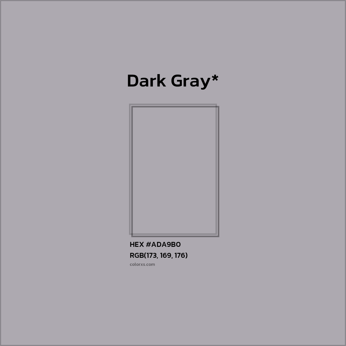 HEX #ADA9B0 Color Name, Color Code, Palettes, Similar Paints, Images