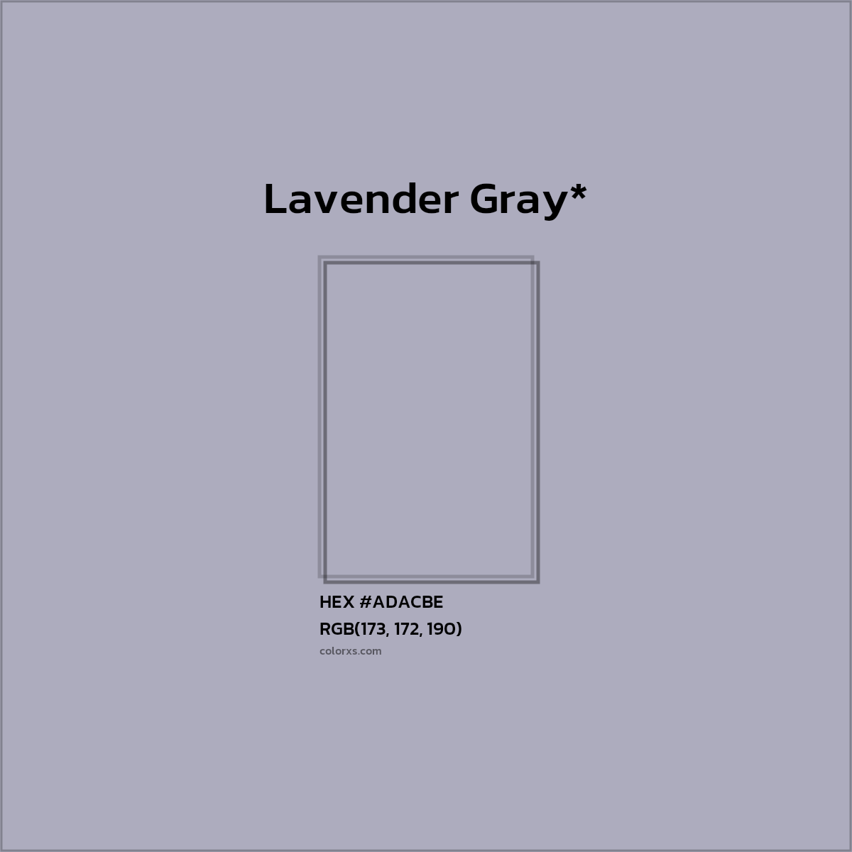 HEX #ADACBE Color Name, Color Code, Palettes, Similar Paints, Images