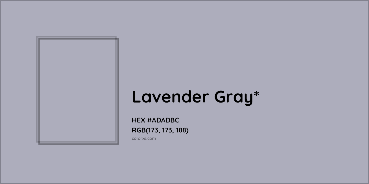 HEX #ADADBC Color Name, Color Code, Palettes, Similar Paints, Images