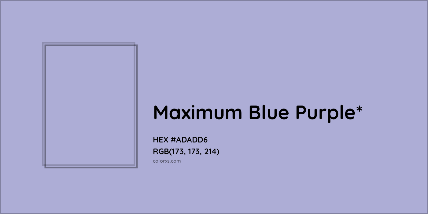 HEX #ADADD6 Color Name, Color Code, Palettes, Similar Paints, Images