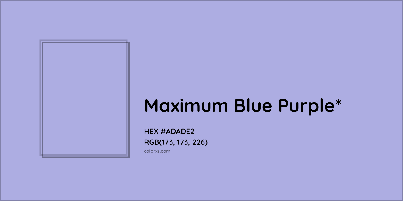 HEX #ADADE2 Color Name, Color Code, Palettes, Similar Paints, Images