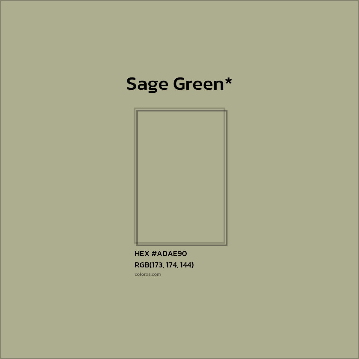 HEX #ADAE90 Color Name, Color Code, Palettes, Similar Paints, Images