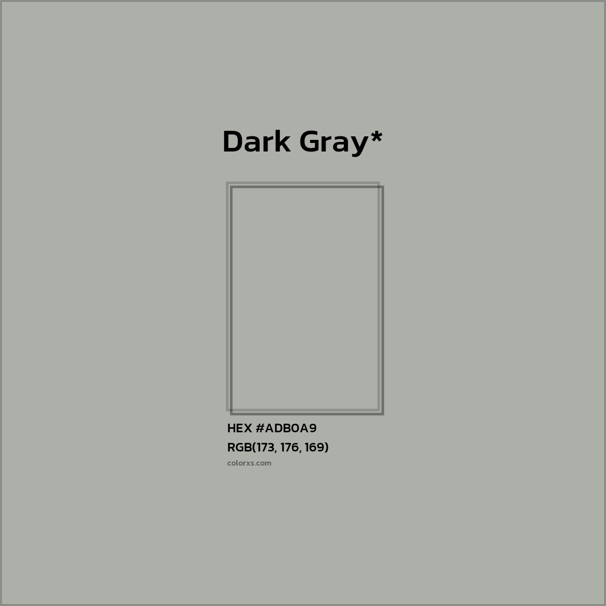 HEX #ADB0A9 Color Name, Color Code, Palettes, Similar Paints, Images