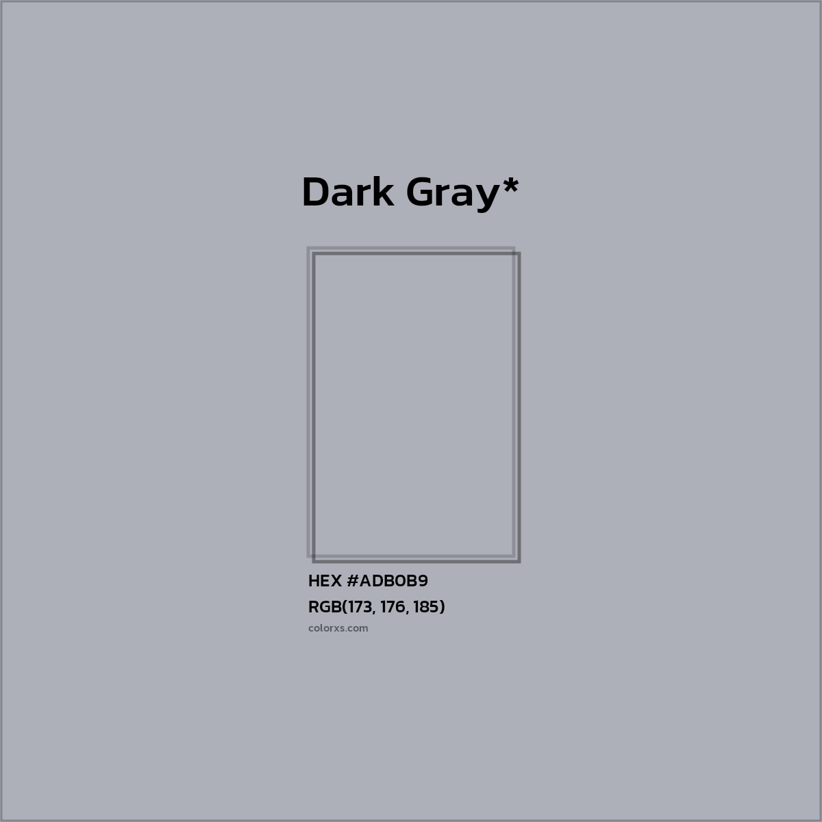 HEX #ADB0B9 Color Name, Color Code, Palettes, Similar Paints, Images
