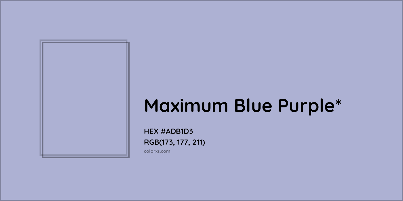 HEX #ADB1D3 Color Name, Color Code, Palettes, Similar Paints, Images