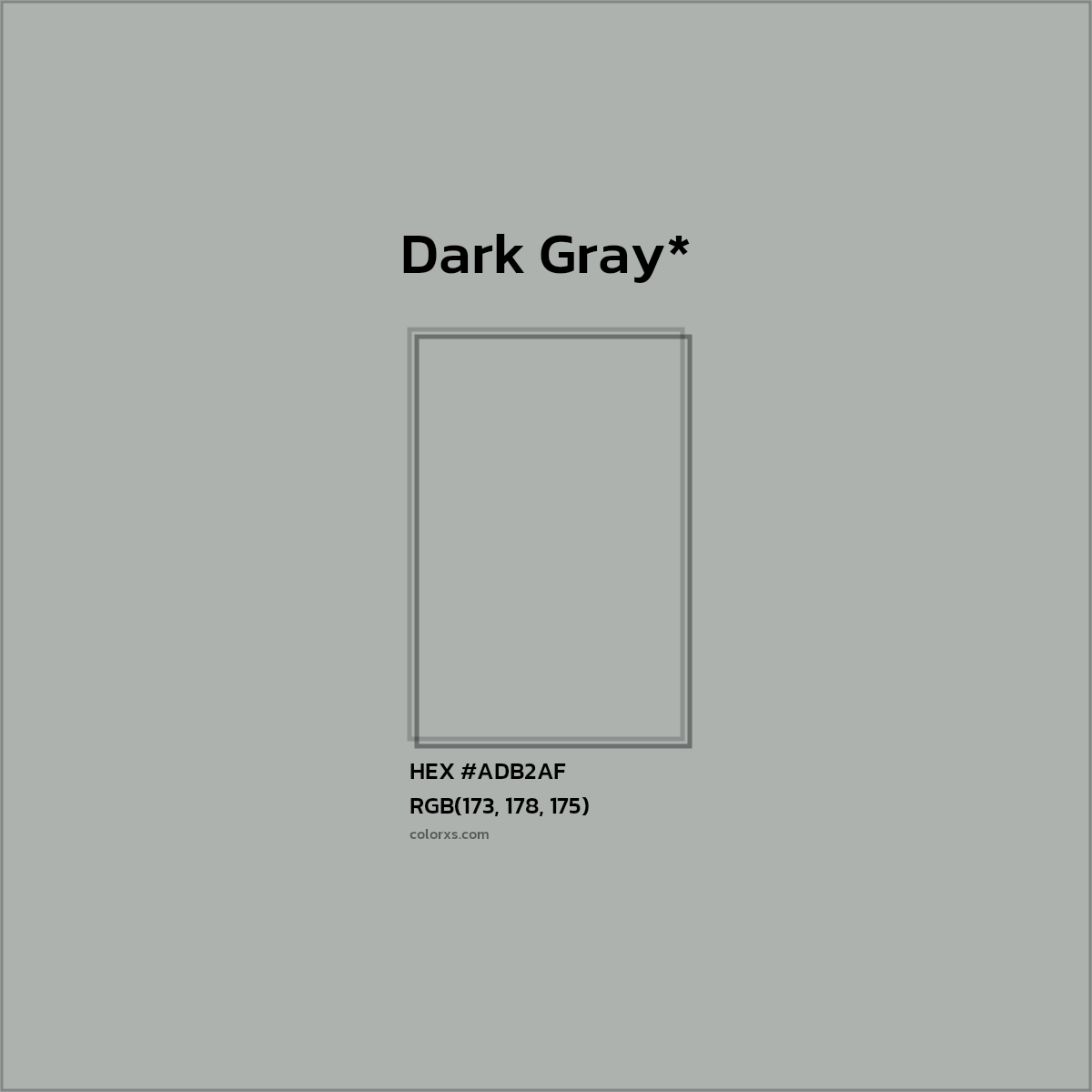 HEX #ADB2AF Color Name, Color Code, Palettes, Similar Paints, Images