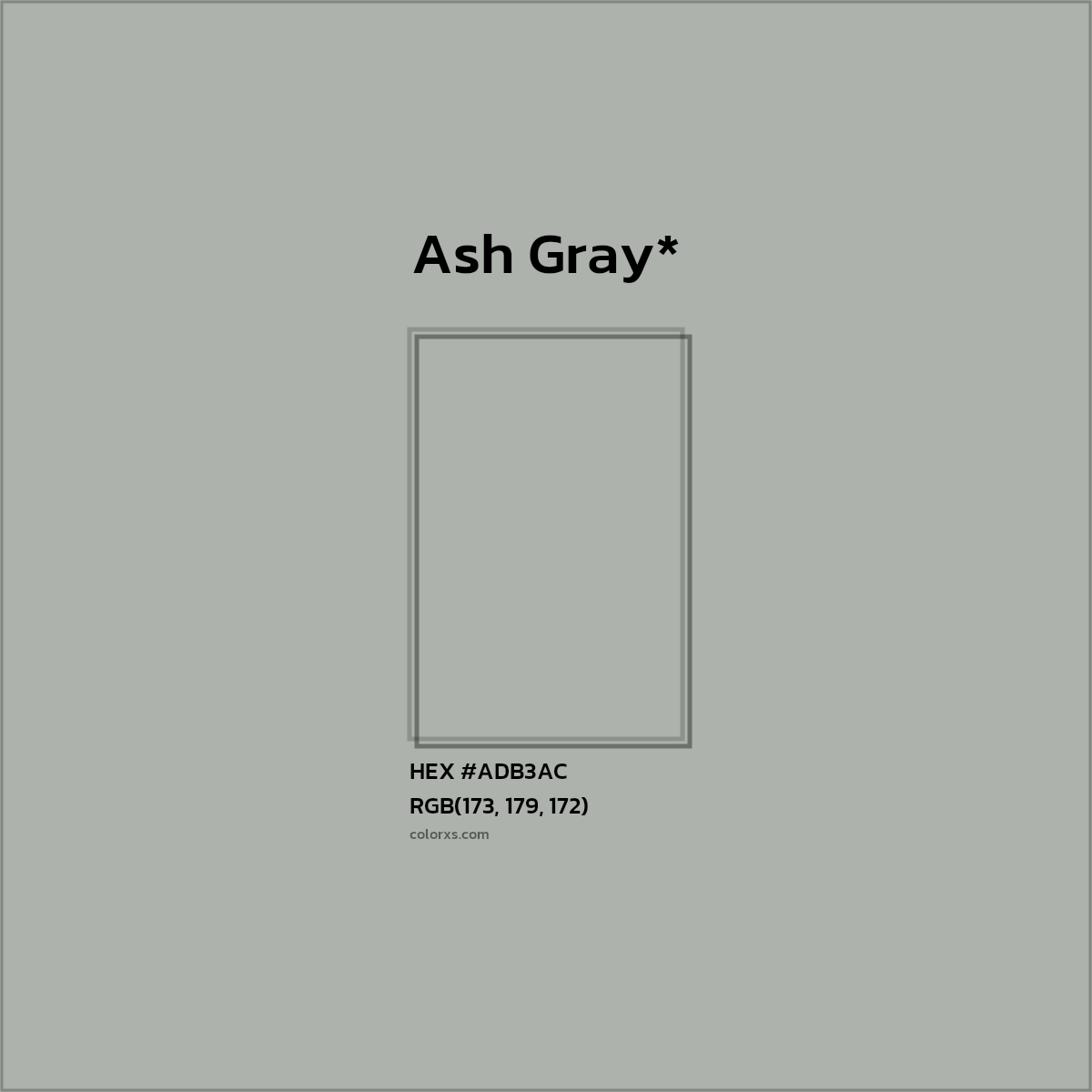 HEX #ADB3AC Color Name, Color Code, Palettes, Similar Paints, Images