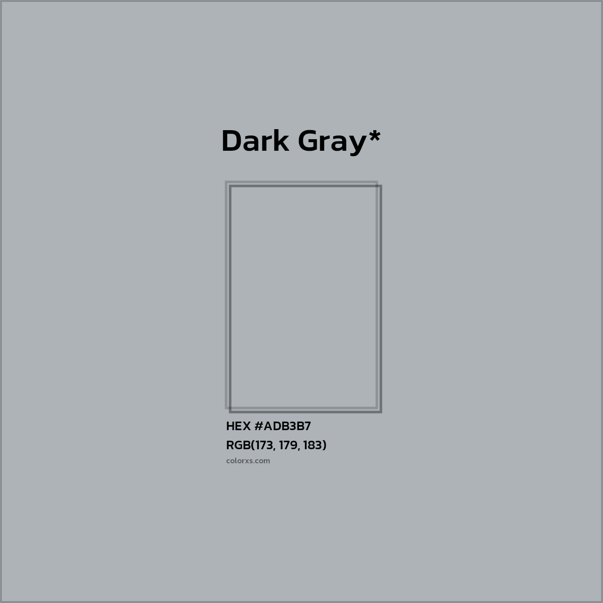HEX #ADB3B7 Color Name, Color Code, Palettes, Similar Paints, Images