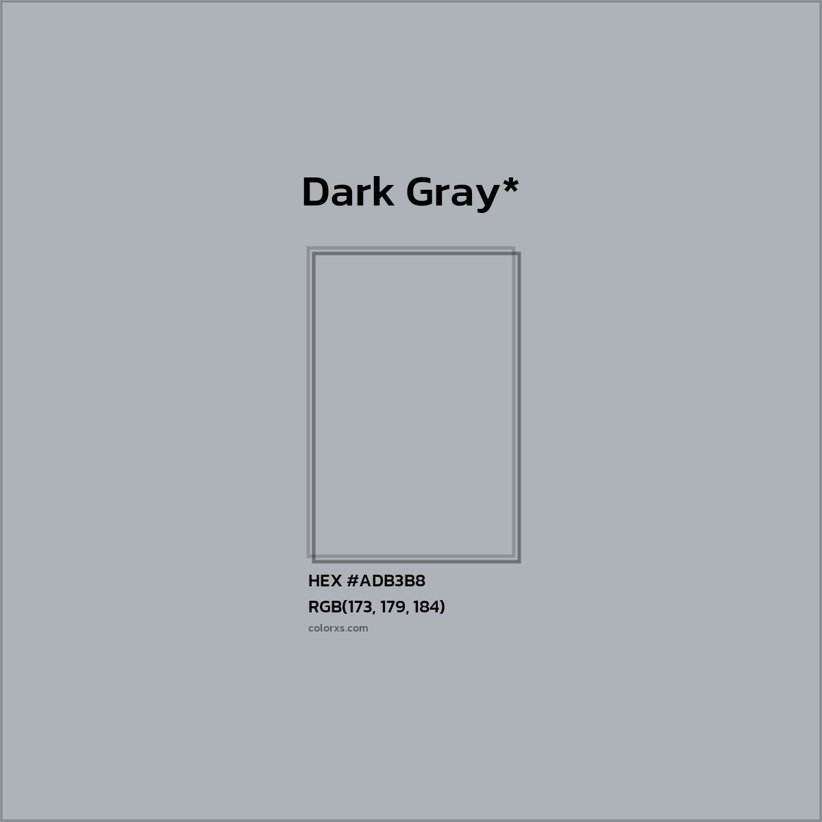 HEX #ADB3B8 Color Name, Color Code, Palettes, Similar Paints, Images