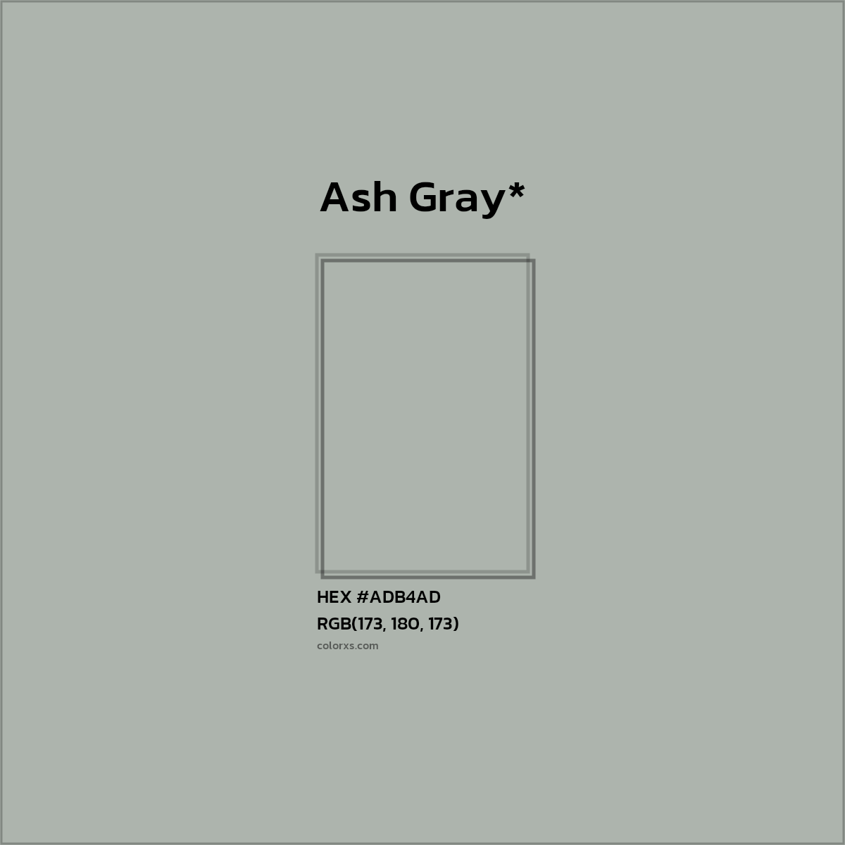 HEX #ADB4AD Color Name, Color Code, Palettes, Similar Paints, Images