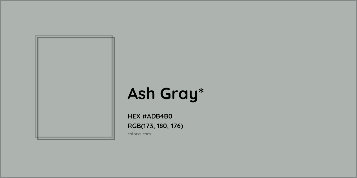 HEX #ADB4B0 Color Name, Color Code, Palettes, Similar Paints, Images