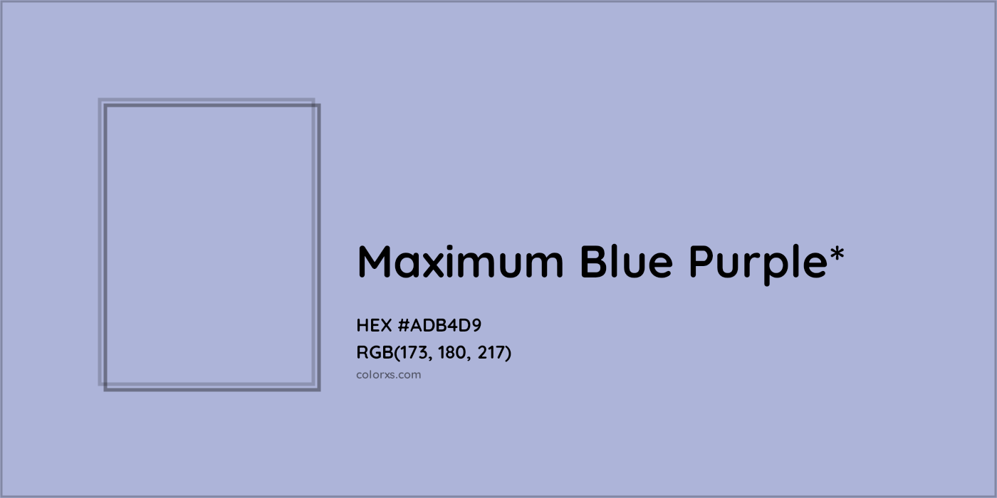 HEX #ADB4D9 Color Name, Color Code, Palettes, Similar Paints, Images