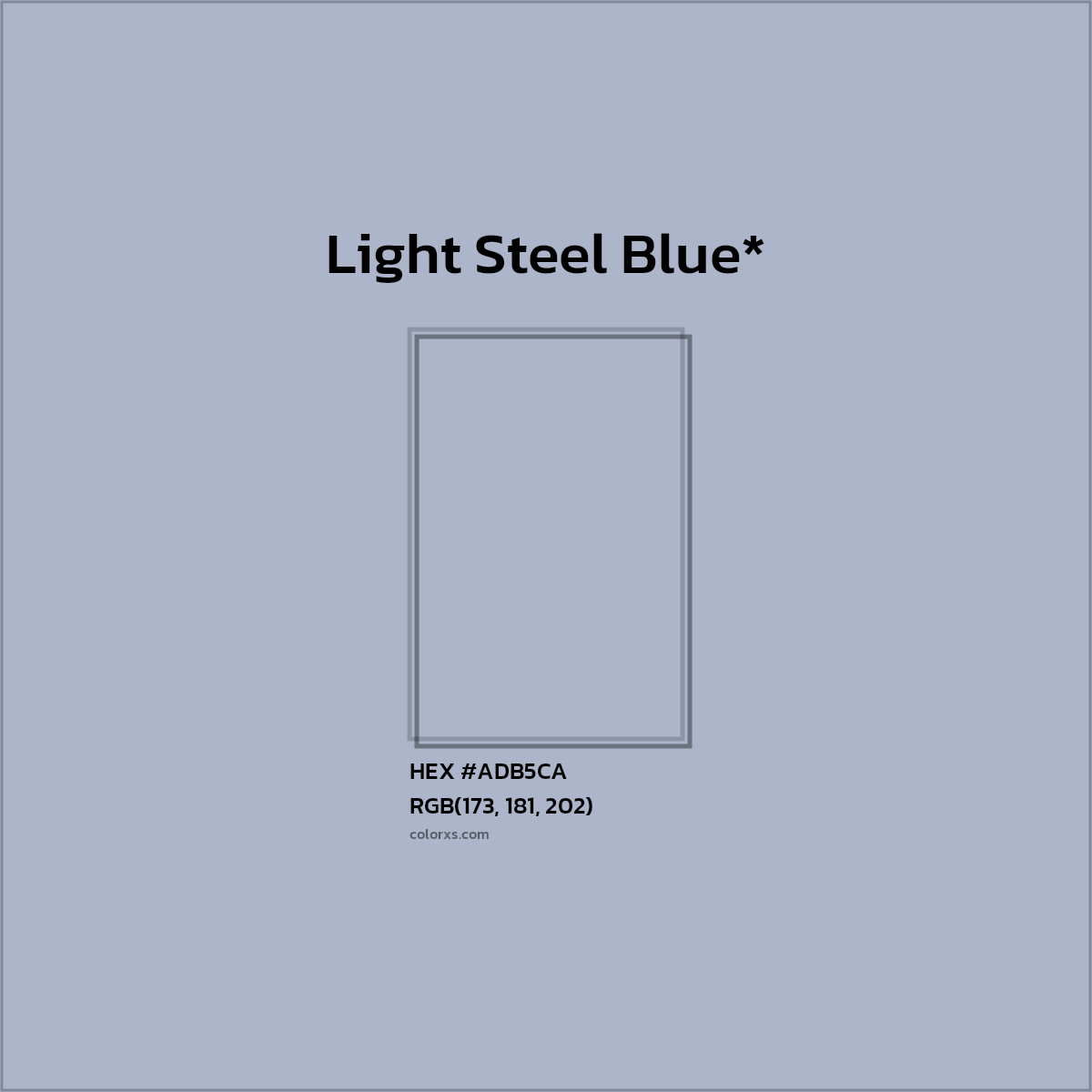 HEX #ADB5CA Color Name, Color Code, Palettes, Similar Paints, Images