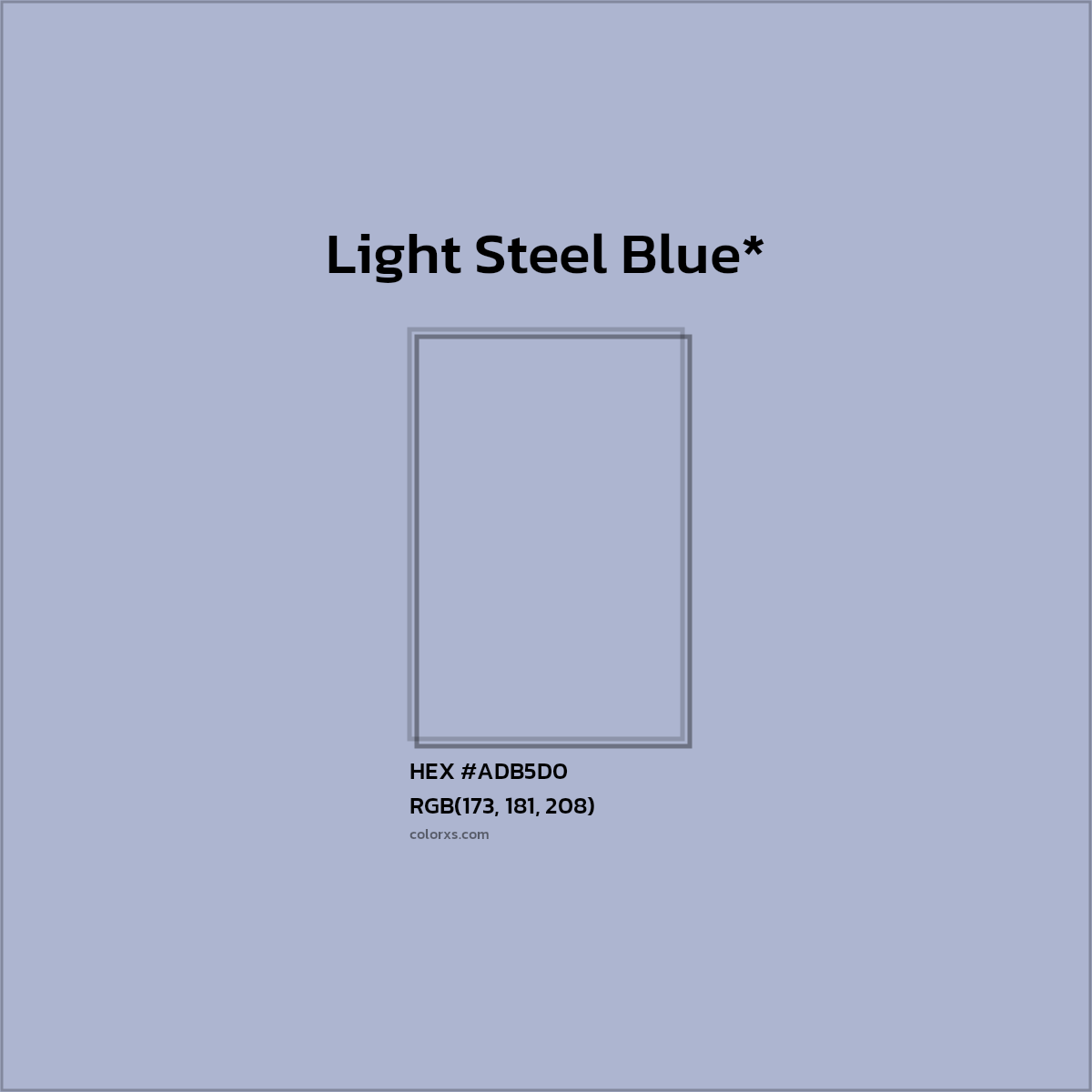 HEX #ADB5D0 Color Name, Color Code, Palettes, Similar Paints, Images