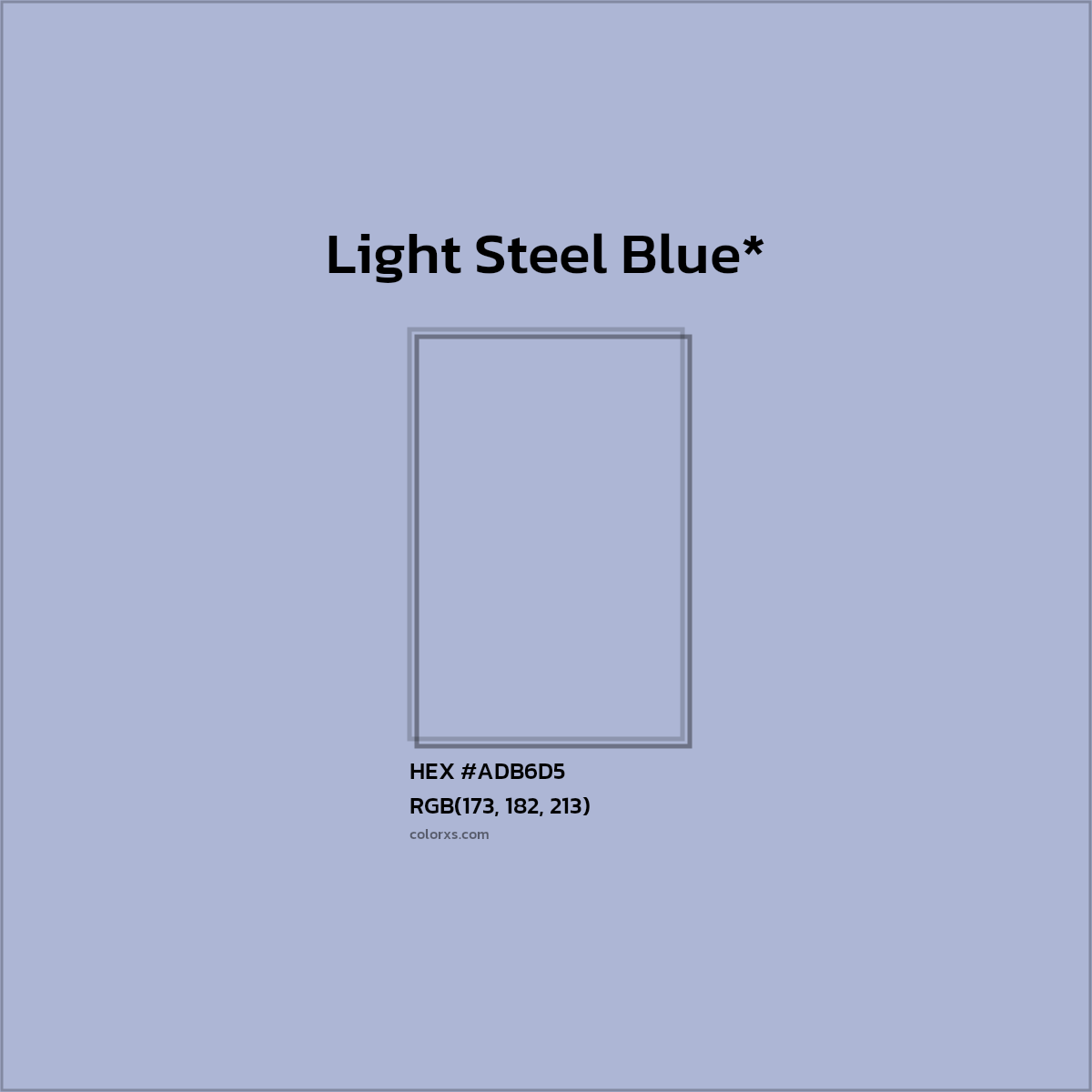 HEX #ADB6D5 Color Name, Color Code, Palettes, Similar Paints, Images