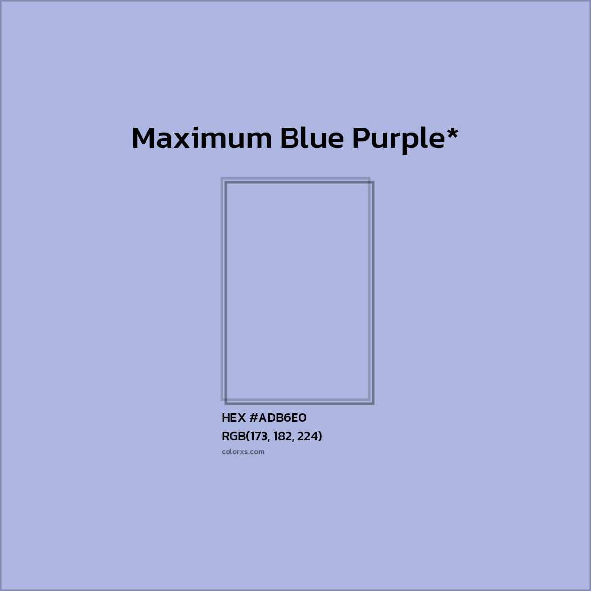 HEX #ADB6E0 Color Name, Color Code, Palettes, Similar Paints, Images