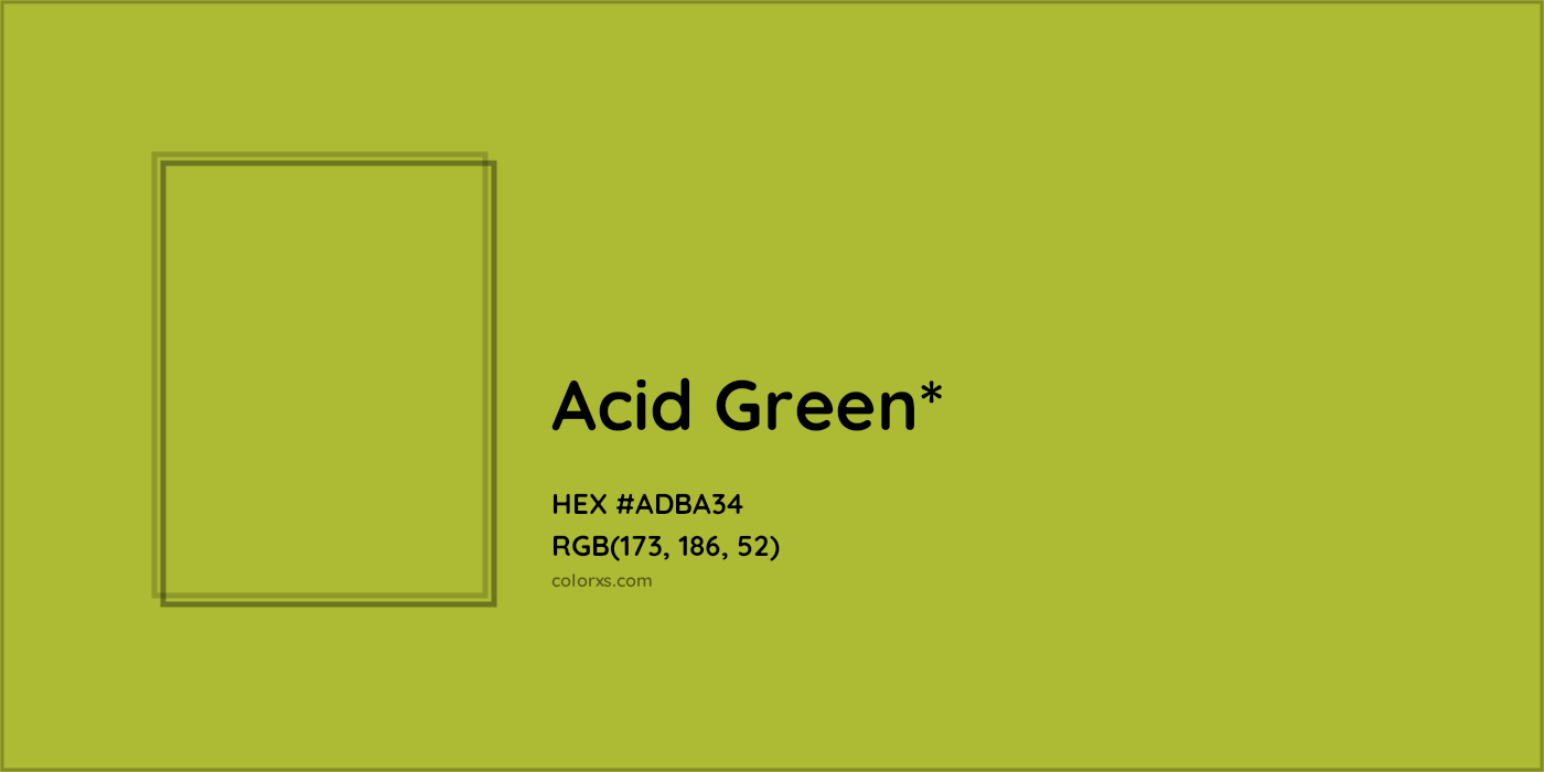 HEX #ADBA34 Color Name, Color Code, Palettes, Similar Paints, Images