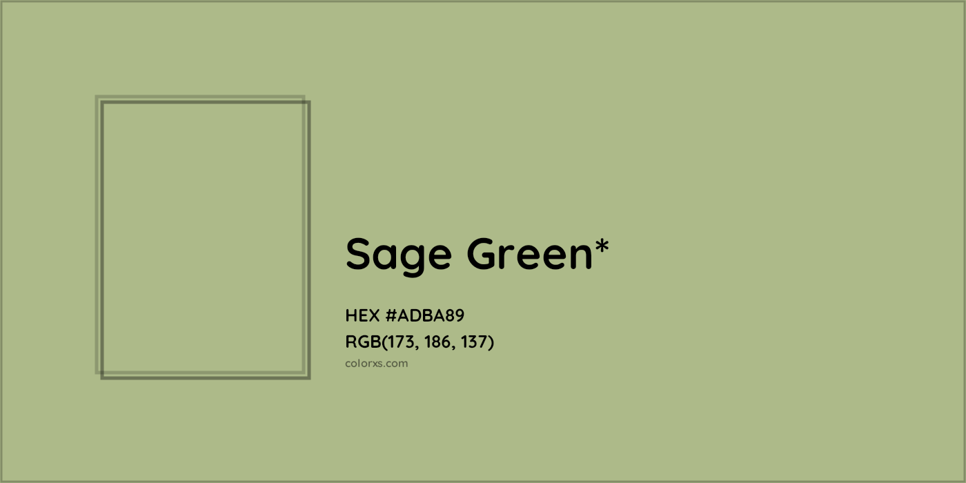 HEX #ADBA89 Color Name, Color Code, Palettes, Similar Paints, Images