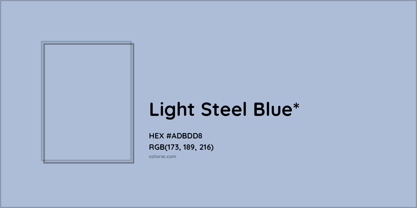 HEX #ADBDD8 Color Name, Color Code, Palettes, Similar Paints, Images