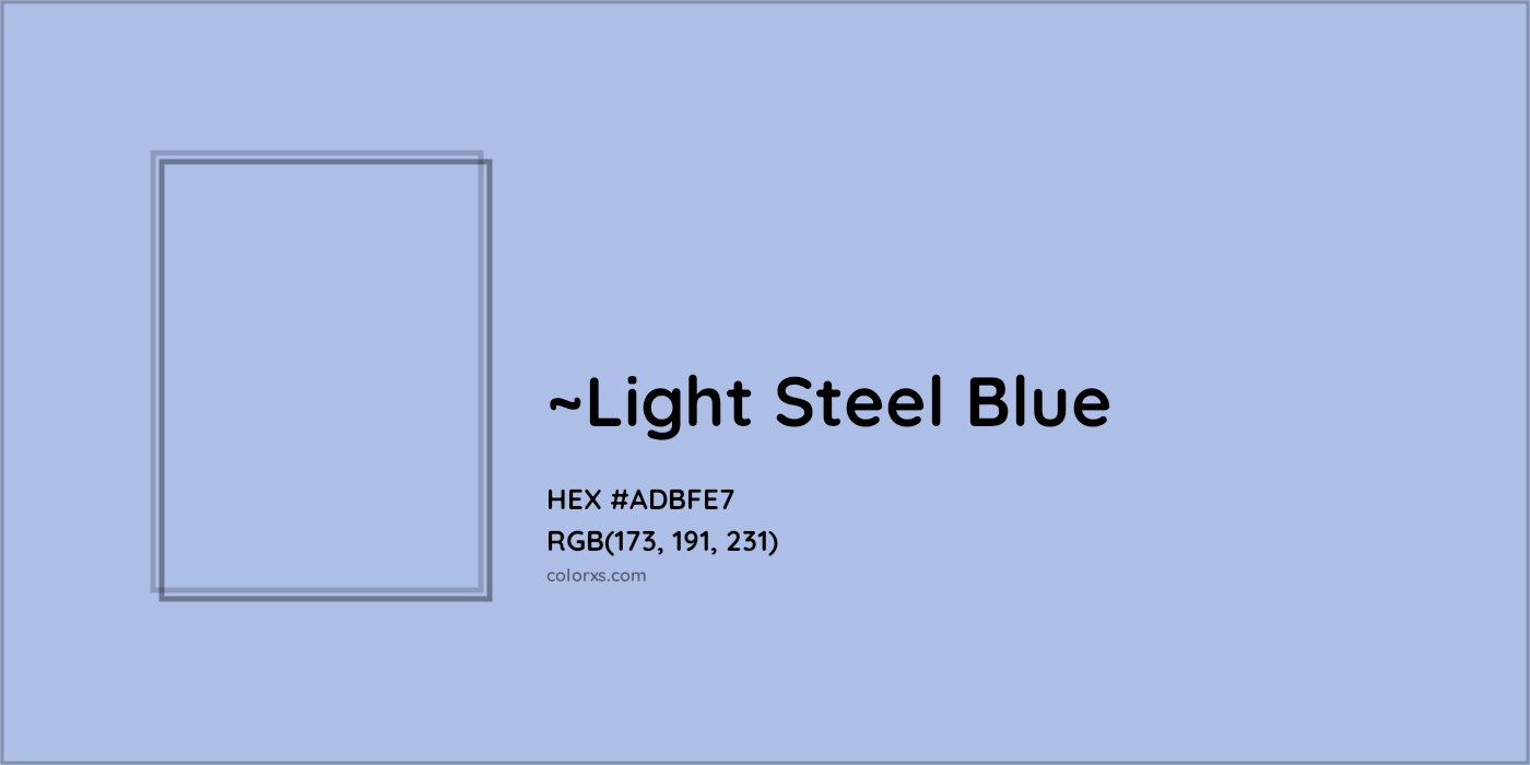 HEX #ADBFE7 Color Name, Color Code, Palettes, Similar Paints, Images