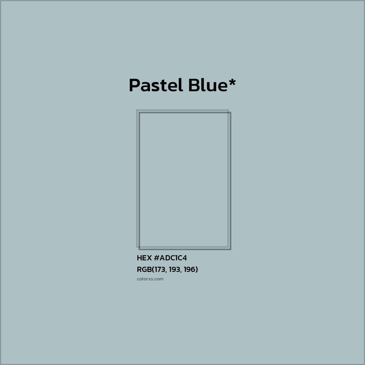 HEX #ADC1C4 Color Name, Color Code, Palettes, Similar Paints, Images