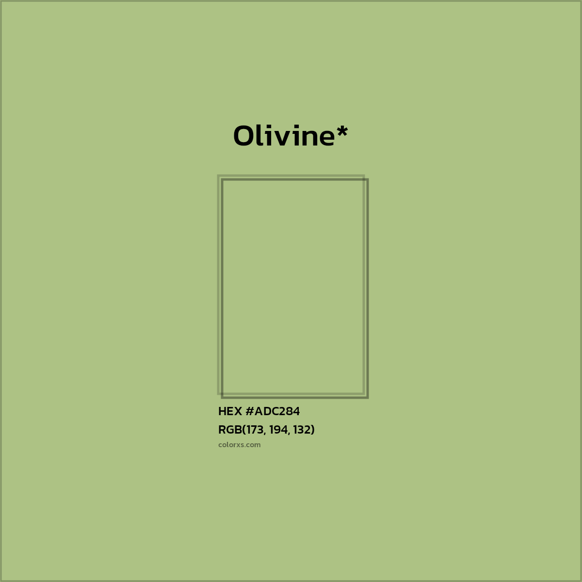 HEX #ADC284 Color Name, Color Code, Palettes, Similar Paints, Images