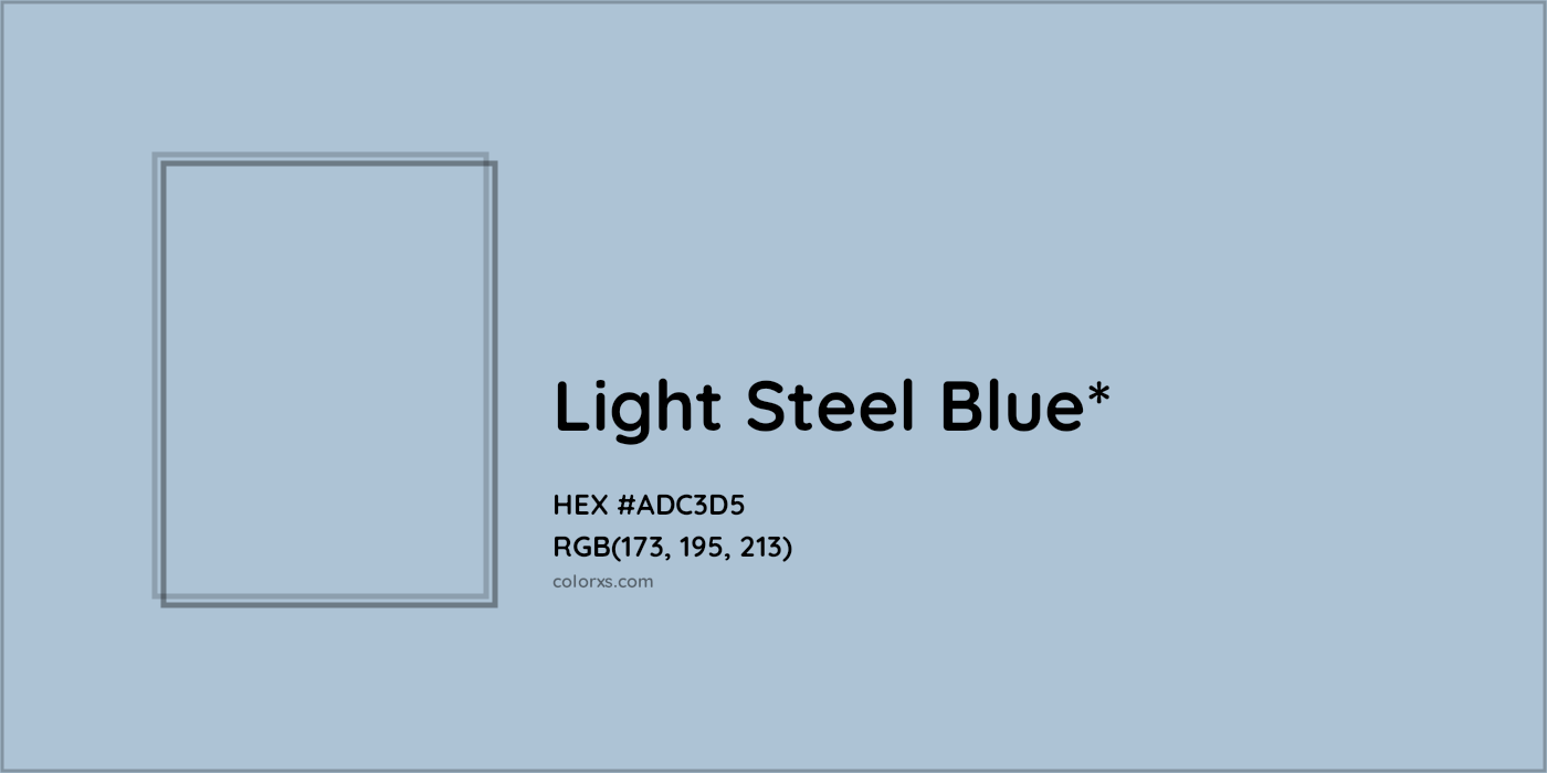 HEX #ADC3D5 Color Name, Color Code, Palettes, Similar Paints, Images