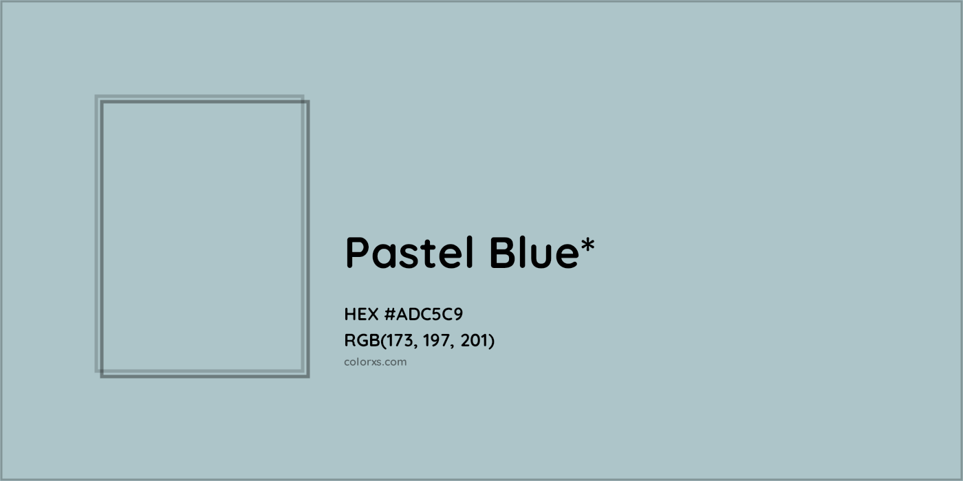 HEX #ADC5C9 Color Name, Color Code, Palettes, Similar Paints, Images