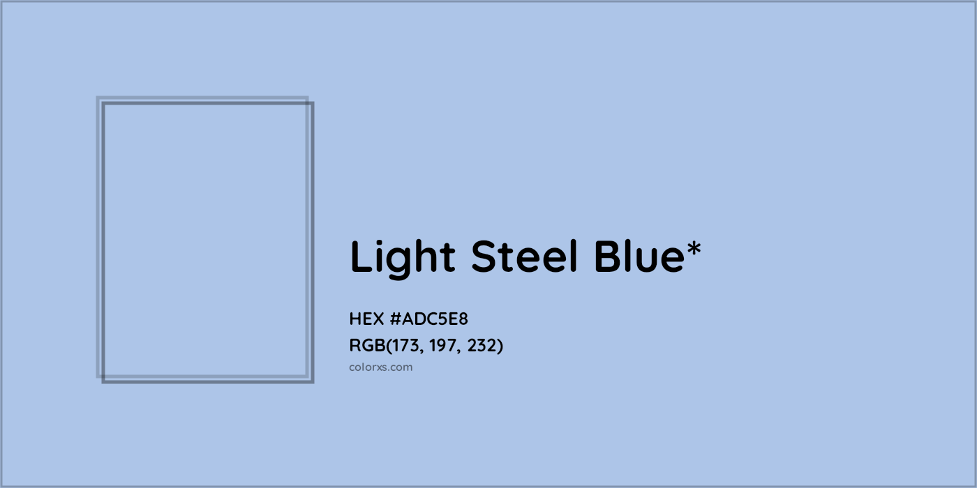 HEX #ADC5E8 Color Name, Color Code, Palettes, Similar Paints, Images