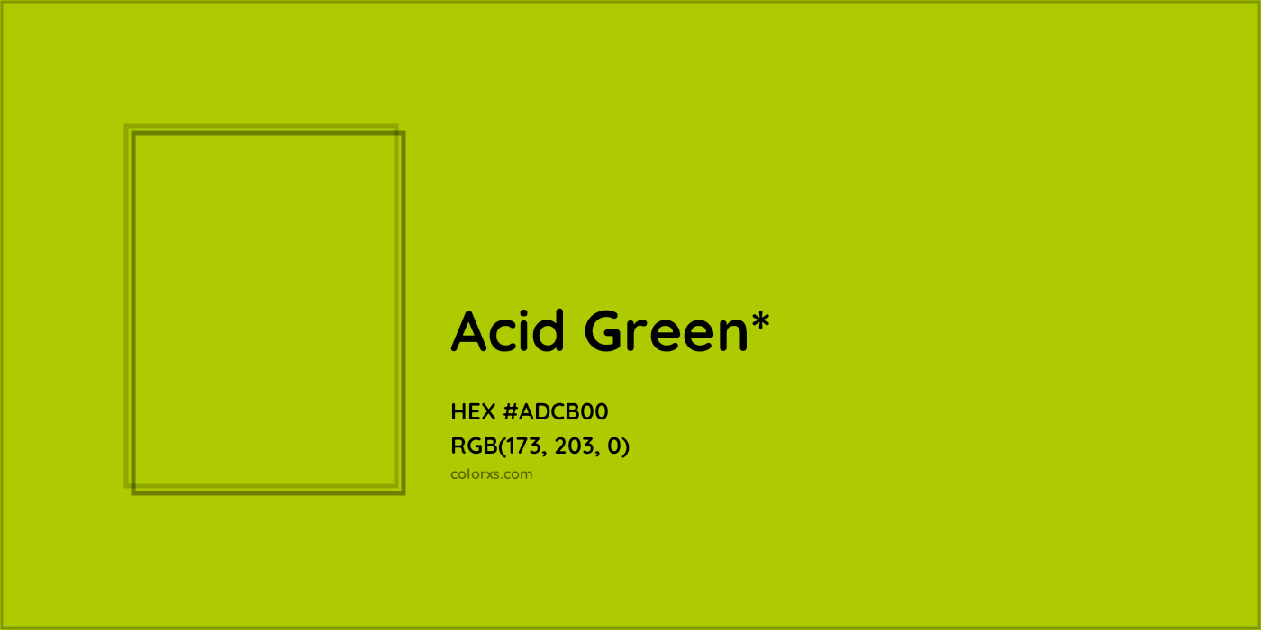 HEX #ADCB00 Color Name, Color Code, Palettes, Similar Paints, Images