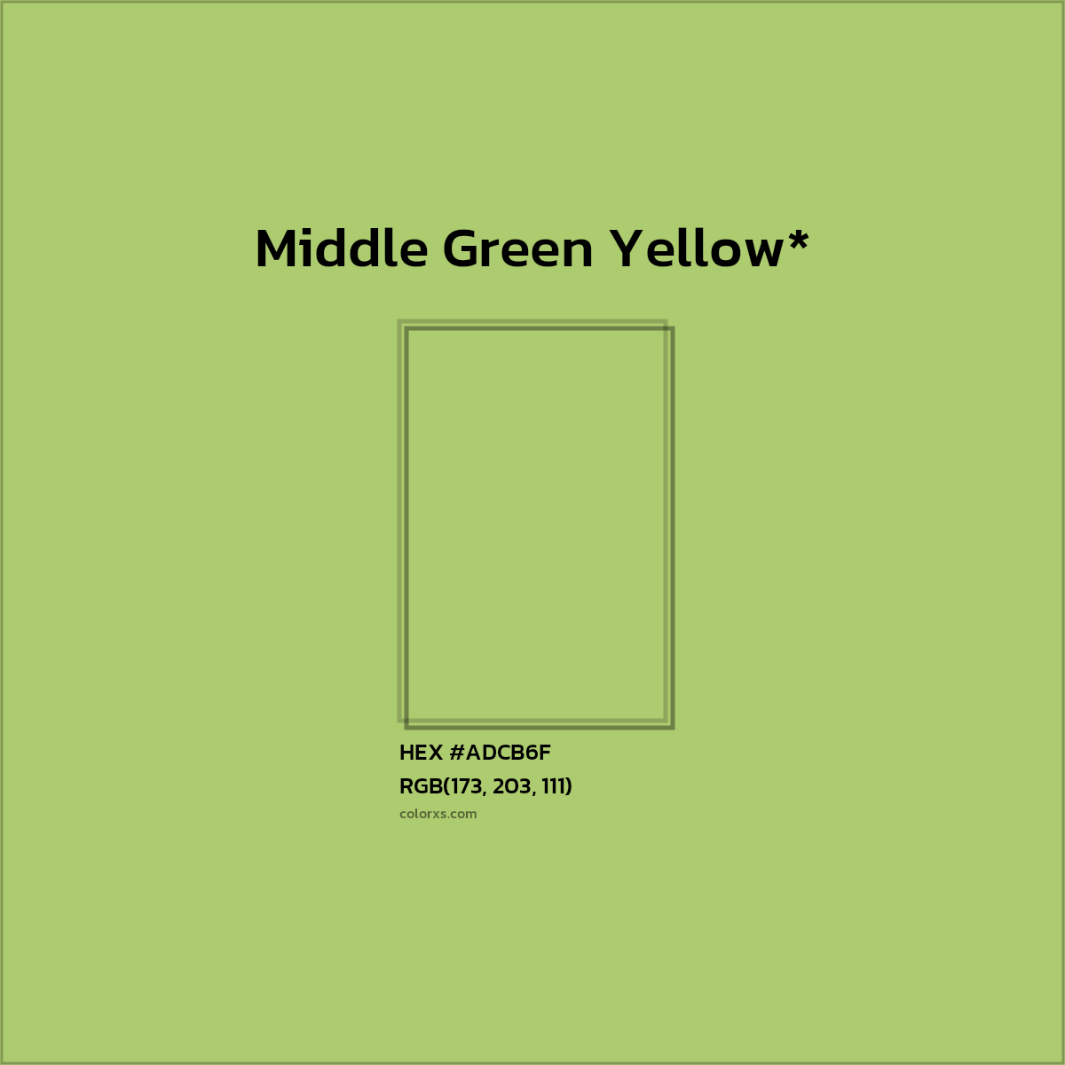 HEX #ADCB6F Color Name, Color Code, Palettes, Similar Paints, Images