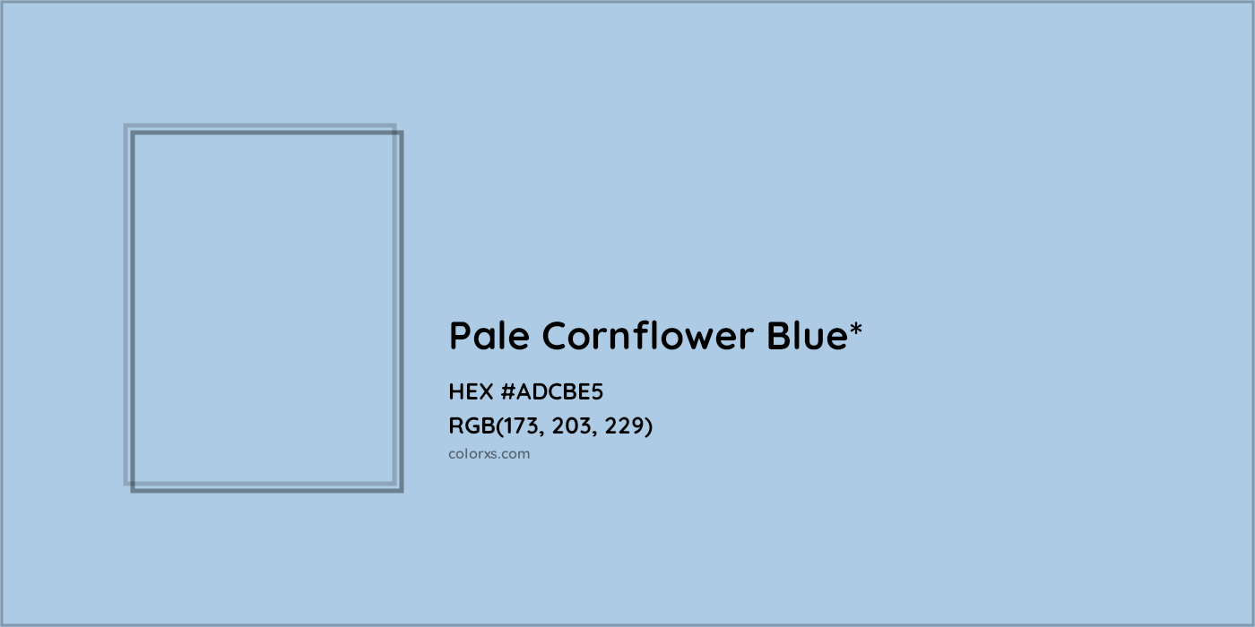 HEX #ADCBE5 Color Name, Color Code, Palettes, Similar Paints, Images