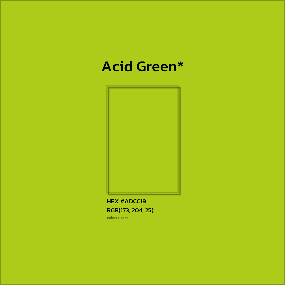 HEX #ADCC19 Color Name, Color Code, Palettes, Similar Paints, Images