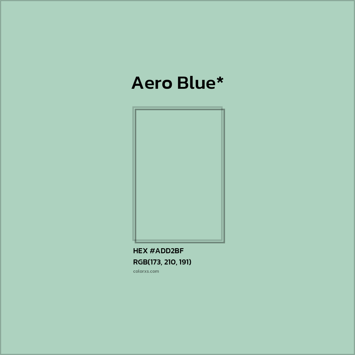 HEX #ADD2BF Color Name, Color Code, Palettes, Similar Paints, Images