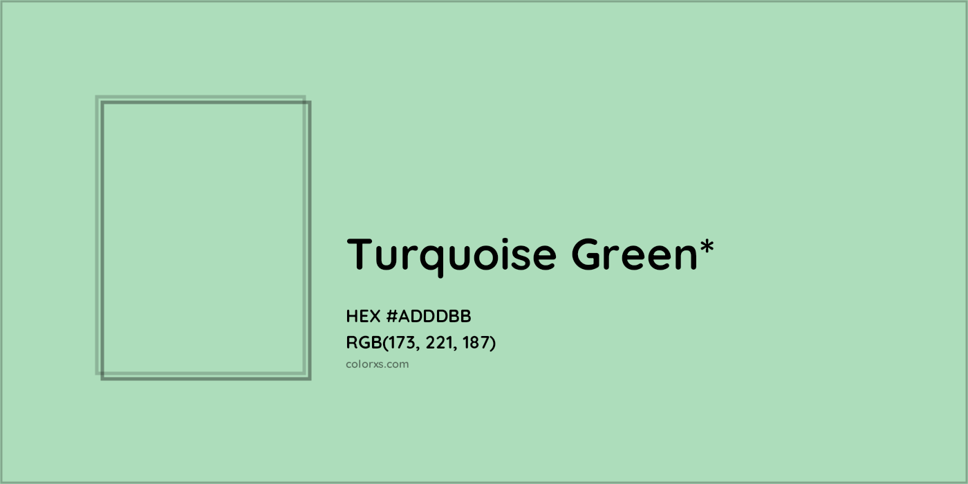 HEX #ADDDBB Color Name, Color Code, Palettes, Similar Paints, Images