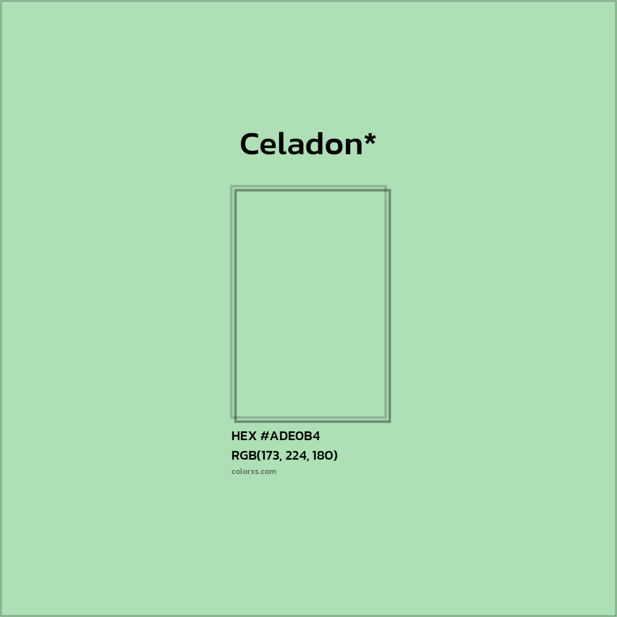 HEX #ADE0B4 Color Name, Color Code, Palettes, Similar Paints, Images