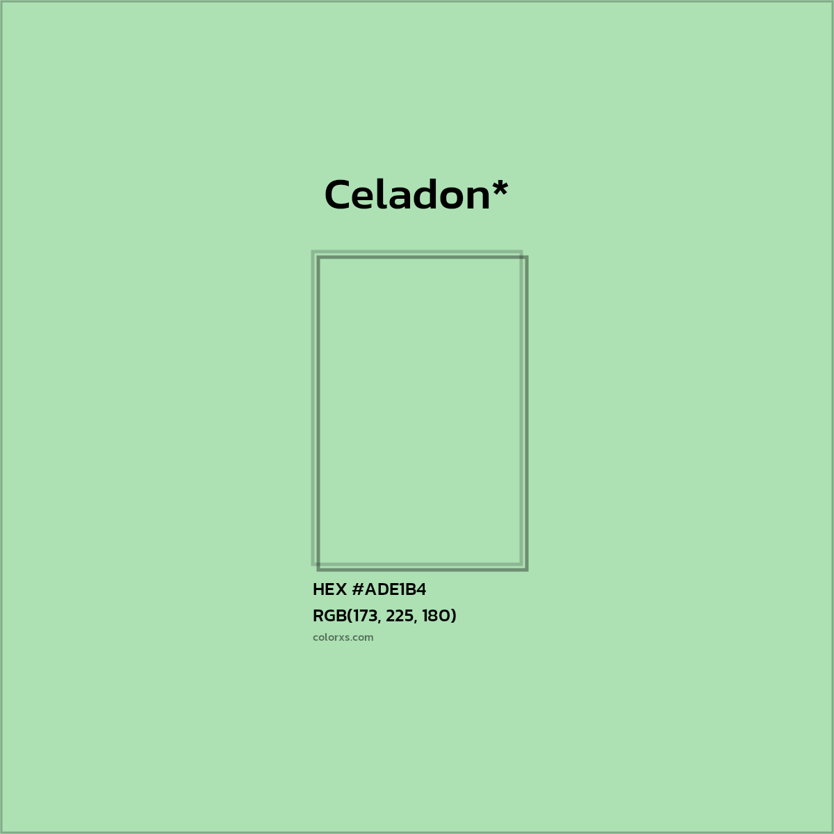 HEX #ADE1B4 Color Name, Color Code, Palettes, Similar Paints, Images