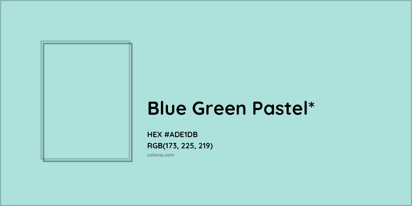 HEX #ADE1DB Color Name, Color Code, Palettes, Similar Paints, Images