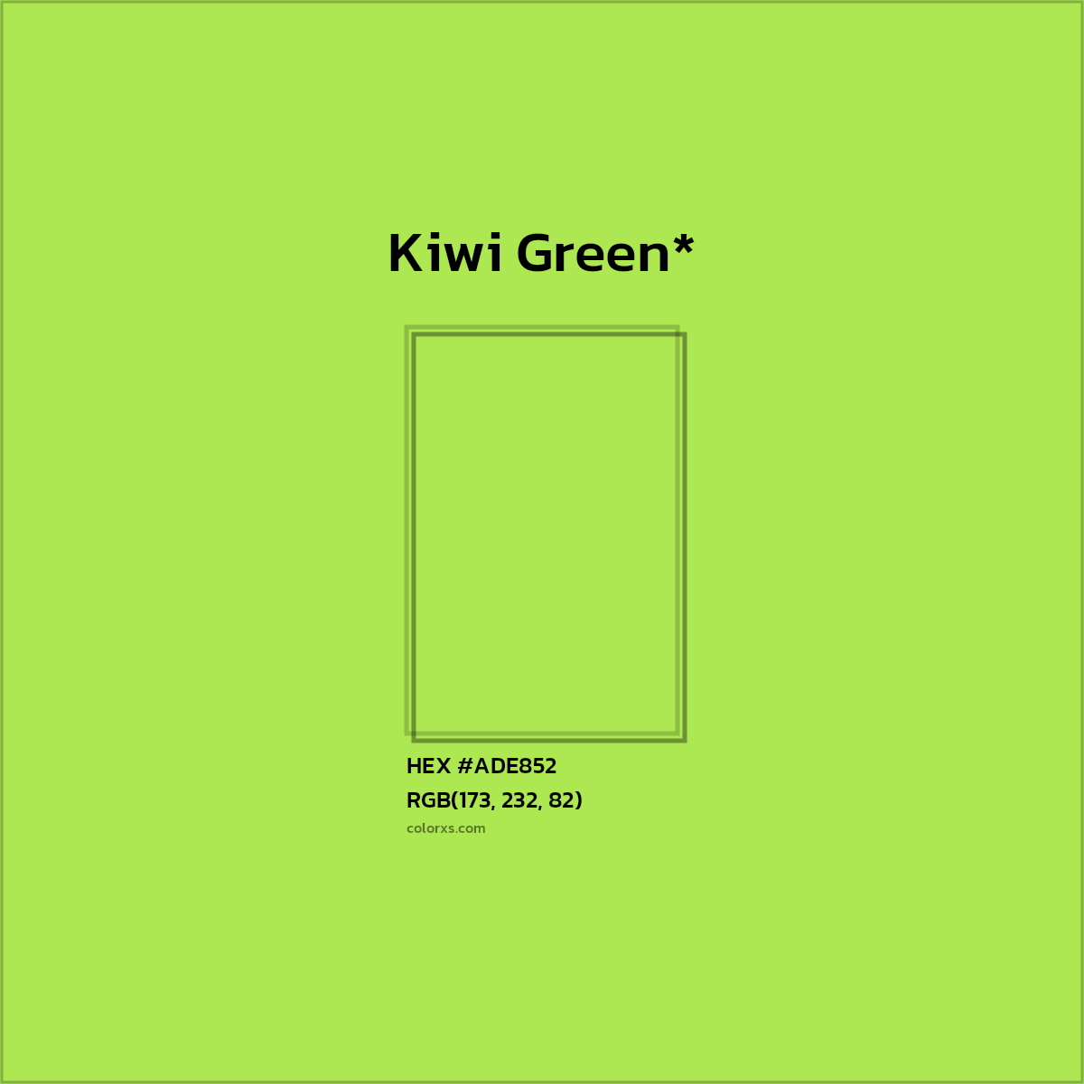HEX #ADE852 Color Name, Color Code, Palettes, Similar Paints, Images