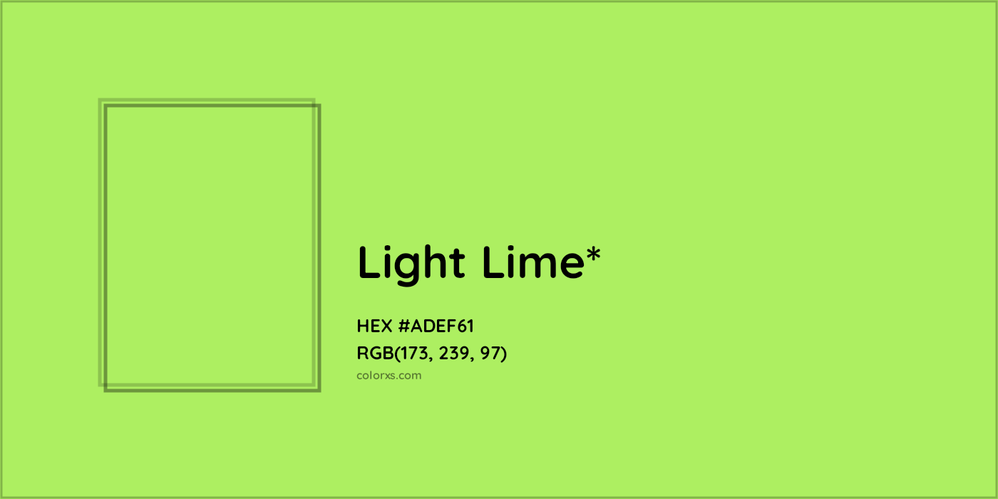 HEX #ADEF61 Color Name, Color Code, Palettes, Similar Paints, Images