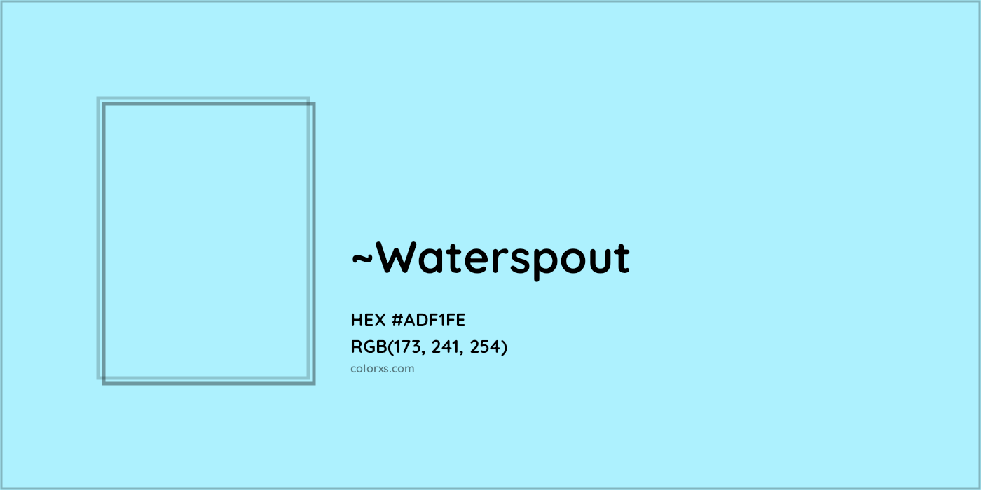 HEX #ADF1FE Color Name, Color Code, Palettes, Similar Paints, Images