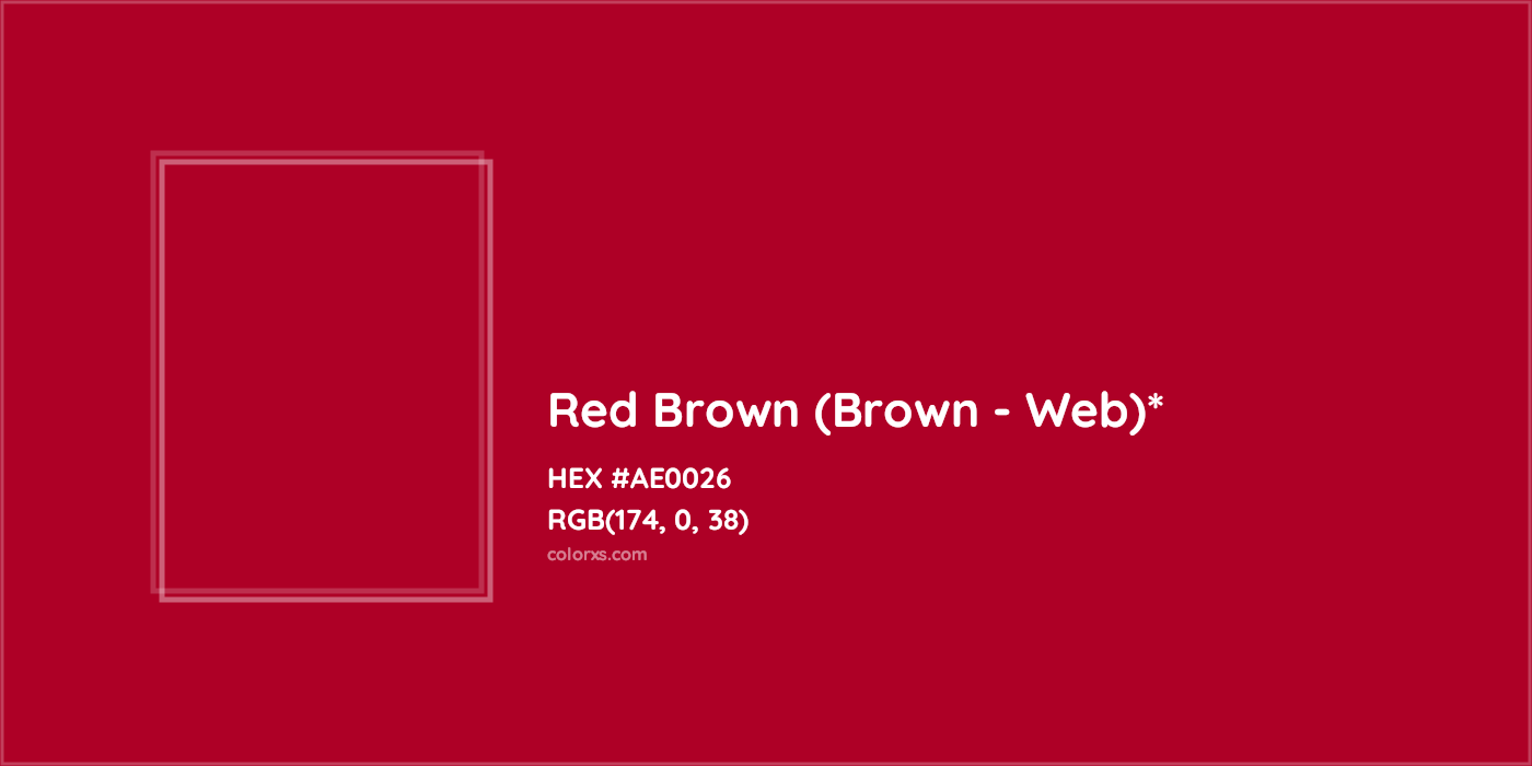 HEX #AE0026 Color Name, Color Code, Palettes, Similar Paints, Images